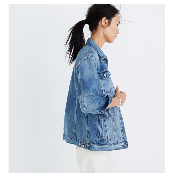 oversize denim jacket madewell